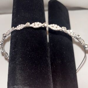**FREE w/ Purchase!** Bling Crystal Silver Tone Headband